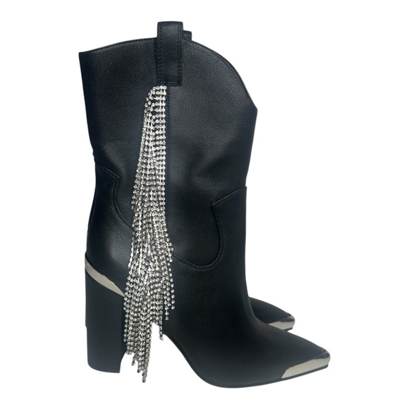 Daniel x Diamond Black Stagecoach Heeled Boot. Sz: 6.5 - Picture 4 of 11